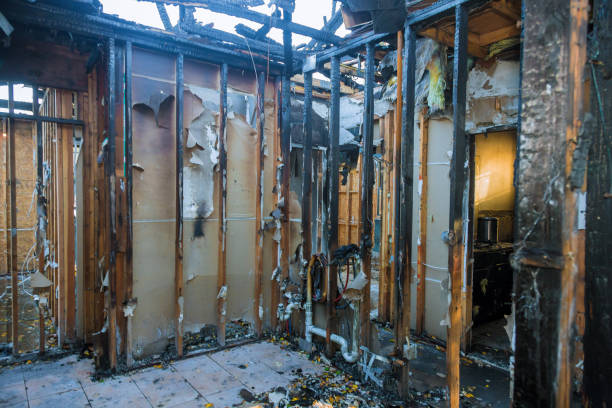 Professional Fire Damage Assessment technician working in Somerset, TX